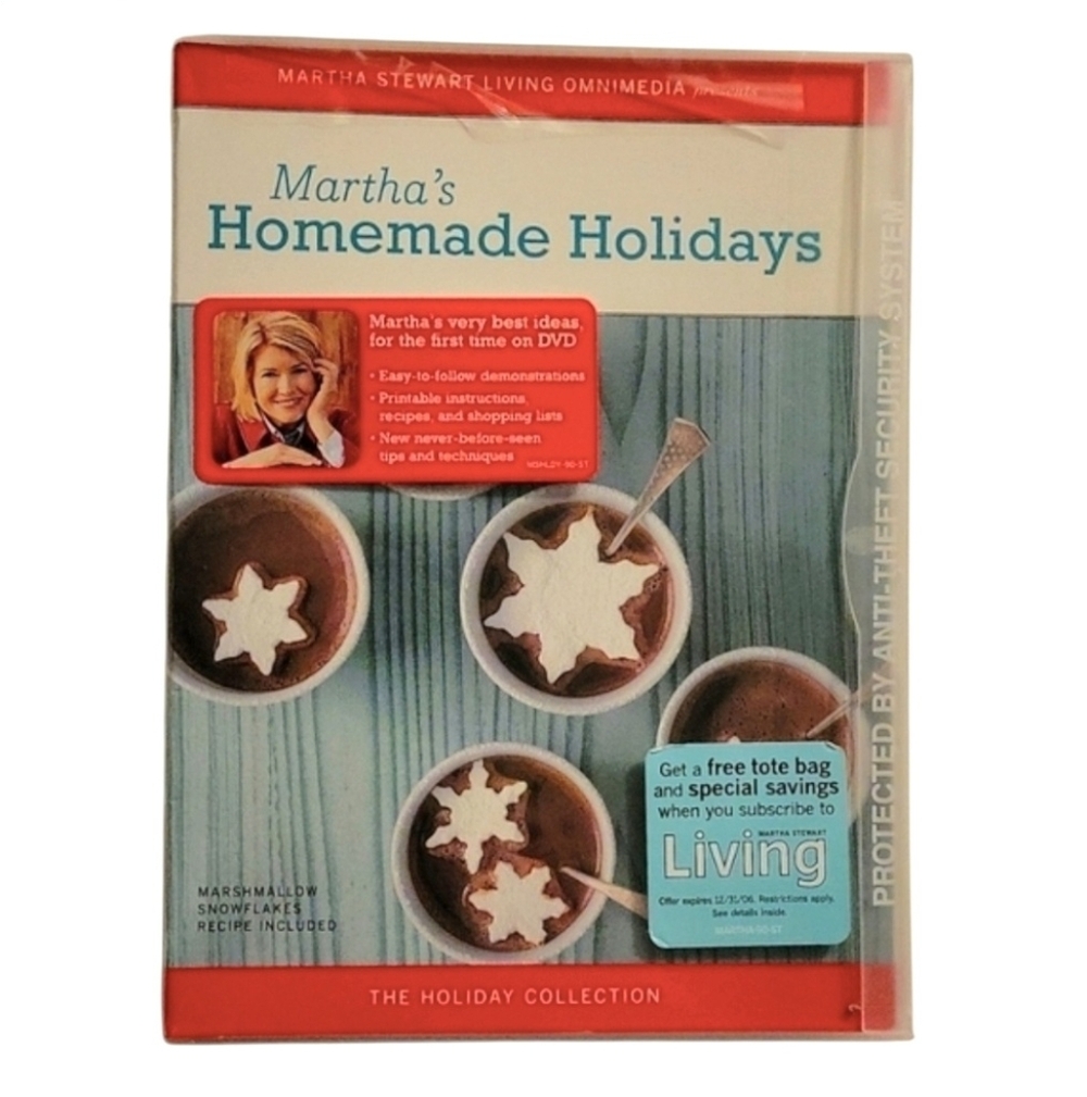 NEW Martha Stewart - Martha's Homemade Holidays DVD